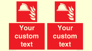 Custom Location of firefighting equipment